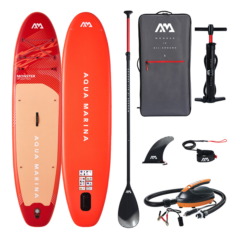 AQUA MARINA(アクアマリーナ) MONSTER モンスター SUP(スタンドアップパドルボード) インフレータブル パドル・電動ポンプ