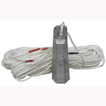 手用測鉛 ハンドレッドライン 30m　ロープ4.0mm　0.6kg