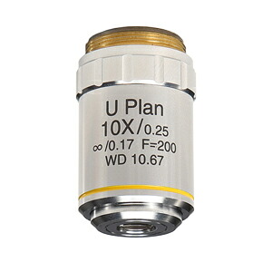 【日本製】明視野観察用 U Plan アクロマート対物レンズ 10倍｜光学製品の専門店　ネオショップ