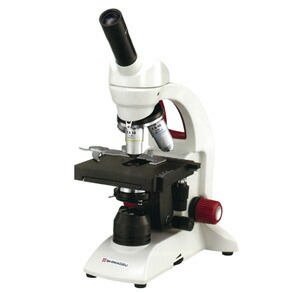 SHIMADZU 中高生用生物顕微鏡 BA80-6S(114-290B) 40～600X　格納箱付