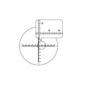 渋谷光学 接眼ミクロメーター (No.R1340-28) 】クロスXY目盛 外径28.0