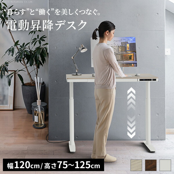 電動昇降デスク 幅120cm テーブル ワークデスク『電動昇降デスク SD』高さメモリー機能 高さ調整 USB付き おしゃれ 電動昇降テーブル PCデスク パソコンデスク オフィスデスク ゲーミングデスク 昇降デスク 昇降テーブル 電動 昇降 デスク 昇降式 42,570円