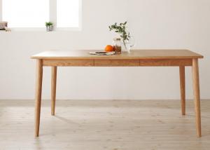 ❗️ダイニングテーブル　天然木タモ材❗️ DINING TABLE /タモ無垢材の木目が美しく滑らかな質感の