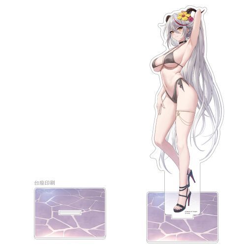 【カーテン魂】アズールレーン 描き下ろし 特大アクリルスタンド (エーギル / ナイトプール)【2024年12月発売】[グッズ]画像