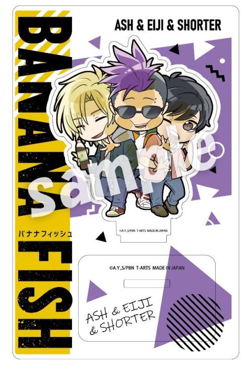 【タカラトミーアーツ】ぴた! でふぉめ BANANA FISH アクリルスタンド アッシュ & 英二 & ショーター【2025年1月発売】[グッズ]画像