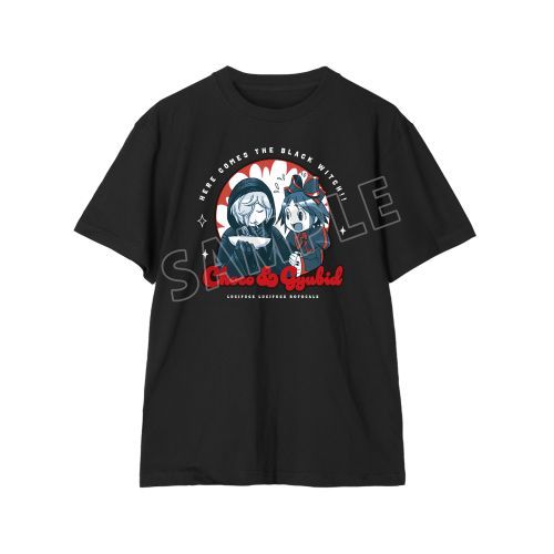 【アルマビアンカ】黒魔女さんが通る!! 黒鳥千代子 & ギュービッド Tシャツ【2025年10月発売】[グッズ] レディース / M画像
