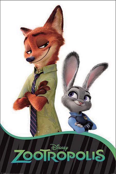 楽天市場】ズートピア ジュディ＆ニック ポスター【FF-5180】 : ムー