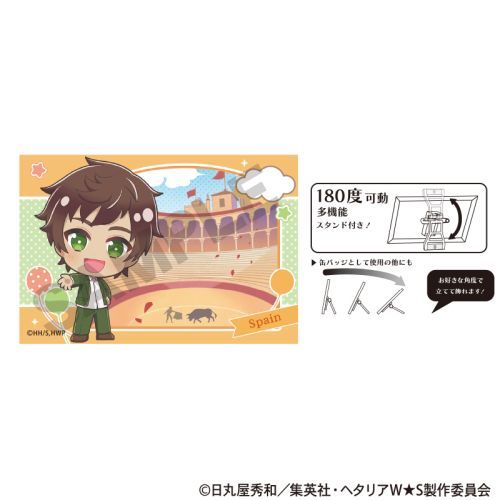【クラックス】ヘタリア World★Stars アート缶バッジ スペイン ちまにわ【2025年10月発売】[グッズ]画像