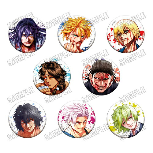 【メディコス・エンタテイメント】『ケンガンアシュラ』 『ケンガンオメガ』 缶バッジ コレクション BOX【2026年6月発売】[グッズ]画像