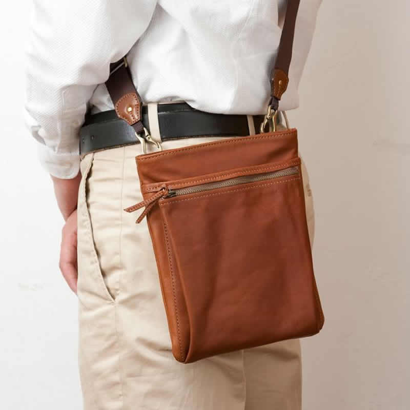 楽天市場 ショルダーバッグ メンズ 2wayショルダーバッグ 斜め掛けバッグ ウエストバッグ ウエストポーチ 日本製 本革 牛革 男性用 紳士用 鞄 バッグ かばん カバン ポシェット 小さい 薄マチ 縦型 Indeed Nep ネップ メンズ館
