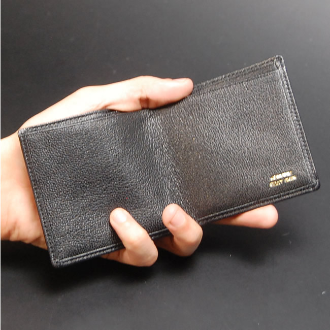 【楽天市場】財布 メンズ 二つ折り日本製 薄マチ 薄い 小型 極小 薄型 スリム コンパクト二つ折り財布メンズ本革 小銭入れなしカード入れなし