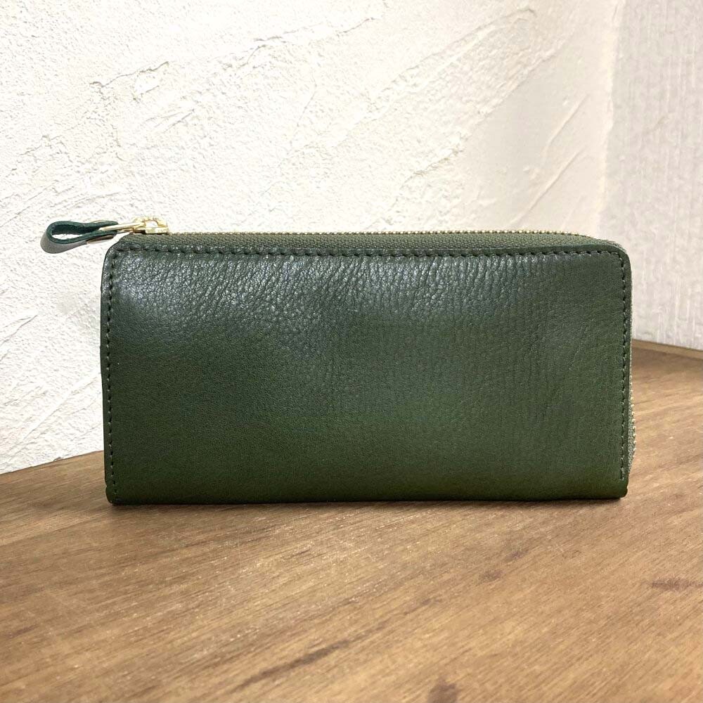 Lien リアン シュリンクL字ファスナー長財布 メンズ オールシーズン 本革 牛革 JAPAN LEATHER たつの産レザー 播州レザー たつのレザー 天然皮革 オイルレザー コンパクト ミニマル 国産 日本製 ブラック/ブラウン/キャメル/レッド/グリーン yone-ls24601｜NEP ネップ メンズ館