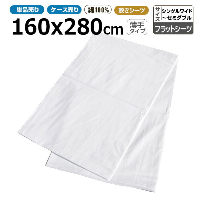 滑っこい敷き布御勤め用 綿100% 160x280珊 薄っぺら手合い シングル広広とした 白いこと 白 三露実業 病衣 お座敷着 旅人宿 はたご屋 民宿 民泊【単品：電子メイル便貨物輸送無料】【容れもの売50枚入り口・入口：貨物輸送無料】