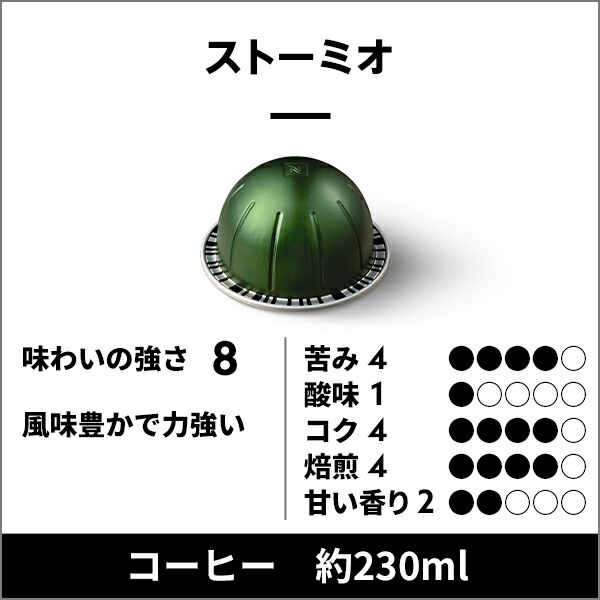 公式】ネスプレッソ ヴァーチュオ マグ4本セット 4種（40カプセル