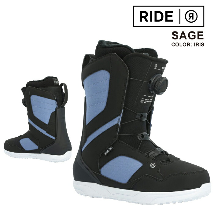 【比較的美品_即日発送】RIDE ライド スノボブーツ　SAGE サージ24cm 楽天市場】2023-24 RIDE SAGE Iris ライド セージ スノーボード