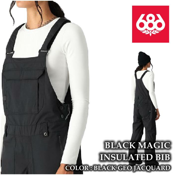 楽天市場】2024-25 686 BLACK MAGIC INSULATED BIB Black Geo Jacquard