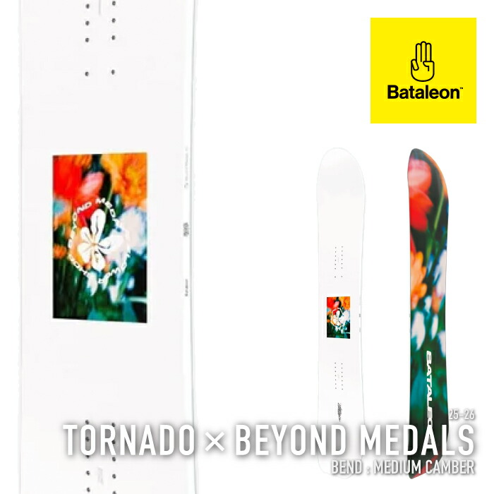 レビューでクーポン★[日本正規品]スノーボード 板 バタレオン BATALEON TORNADO BEYOND MEDALS トルネード ビヨンド メダルズ メンズ 25-26画像
