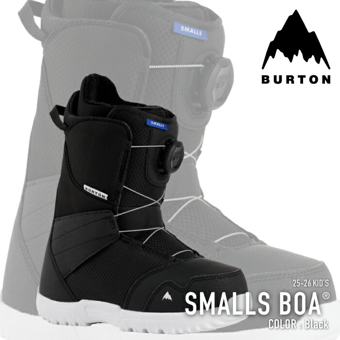 レビューでクーポン★[日本正規品] スノーボード ブーツ バートン BURTON KIDS' SMALLS BOA Black スモールズ ボア キッズ ユース こども 25-26 13,860円