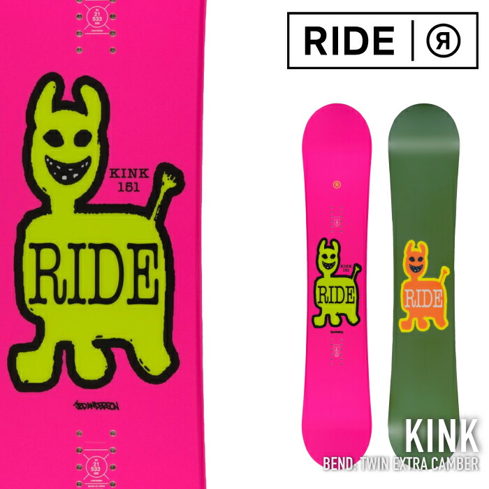 日本正規品 スノーボード 板 ライド RIDE KINK キンク メンズ 25-26