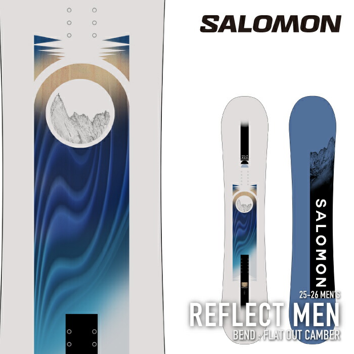 SALOMON - （特典付き）サロモン　Salomon キャンバー Amazon | スノーボード 板 メンズ 単品 2025 サロモン REFLECT