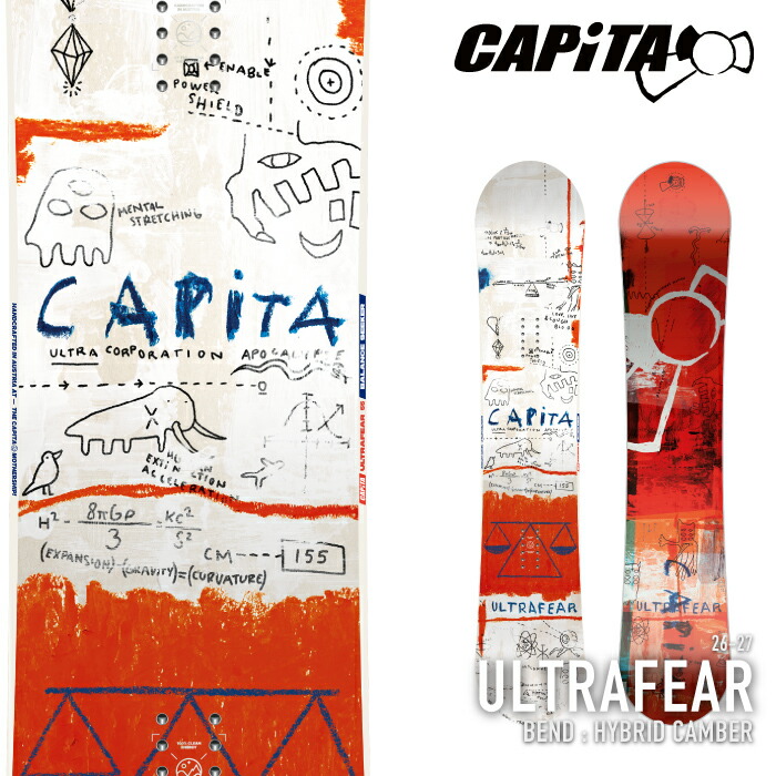 レビューでクーポン★[日本正規品] スノーボード 板 キャピタ CAPITA ULTRAFEAR ウルトラフィアー メンズ 26-27｜Ne.S.T