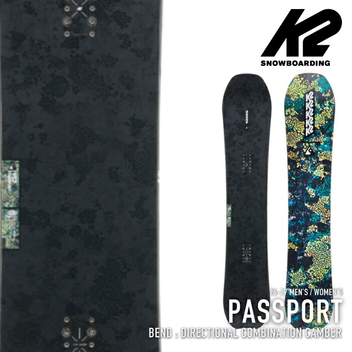 レビューでクーポン★[日本正規品] スノーボード 板 ケーツー K2 PASSPORT パスポート メンズ レディース 26-27｜Ne.S.T