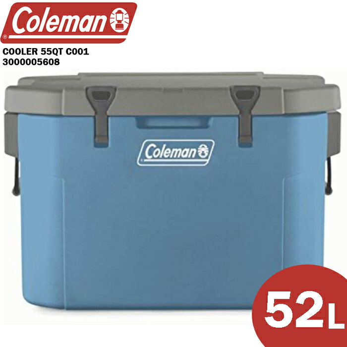 レビューでクーポン★コールマン クーラーボックス COLEMAN COOLER 55QT C001 3000005608 Dusk 52L 大型 キャンプ アウトドア BBQ 釣り 部活 スポーツ