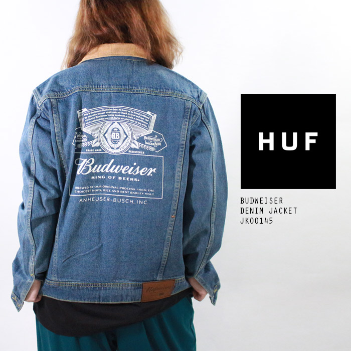 楽天市場】[残りわずか/Mサイズのみ]ハフ × バドワイザー パーカー HUF