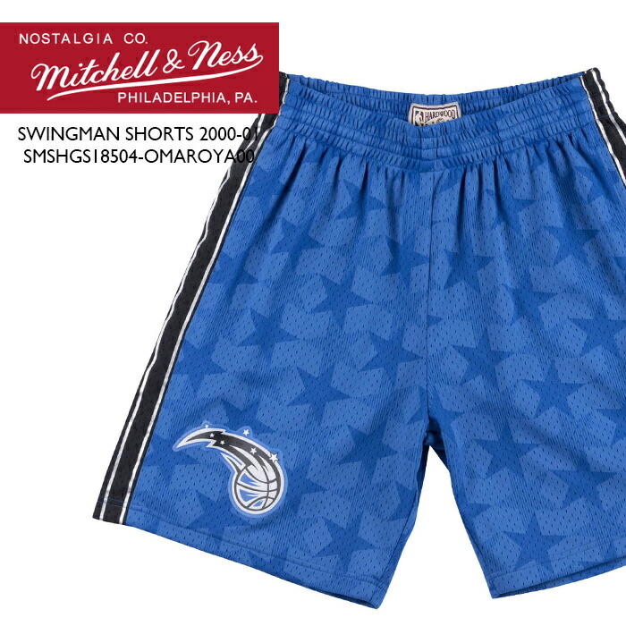ミッチェル&ネス ハーフパンツ MITCHELL NESS Swingman Shorts 2000-01 Orlando Magic SMSHGS18504-OMAROYA00 オーランドマジック スウィングマン ショーツ ゲームパンツ バスパン スウィングマンジャージー メンズ 男性 sale セール