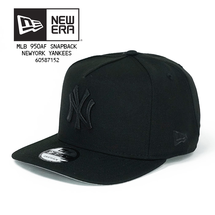 レビューでクーポン★ニューエラ 帽子 キャップ NEWERA MLB 950AF 9FOFTY A-FRAME SNAPBACK NEWYORK YANKEES 60587152 Black Black ニューヨーク・ヤンキース MLB メジャーリーグ ベースボール