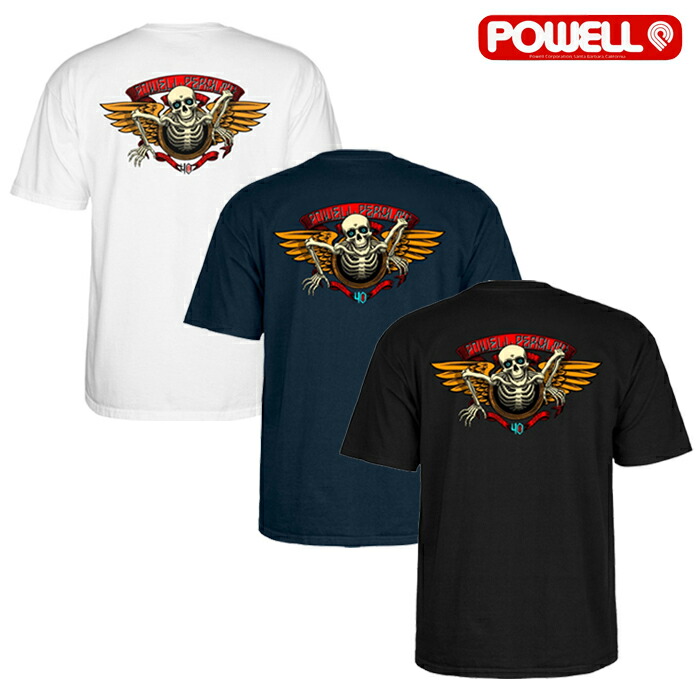 楽天市場 旧品 アウトレット Whiteのみ パウエル ペラルタ Tシャツ Powell Peralta 40th Anniversary Winged Ripper Tee Ctmpp40thw 半袖t バックプリント ロゴ スケート Sb スケートボード ファッション メンズ 男性 春夏 ホワイト Ne S T