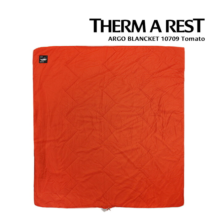 レビューでクーポン★サーマレスト ブランケット 毛布 THERM-A-REST ARGO BLANCKET 10709 アルゴ Tomato 軽量 183cm×198cm 2人用 thermarest コンパクト ソロキャン ブッシュクラフト ツーリング 車中泊 キャンプ アウトドア レジャー