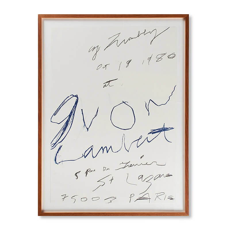 絶版となりました】Cy Twombly アートポスター Print (1980) 50x70cm