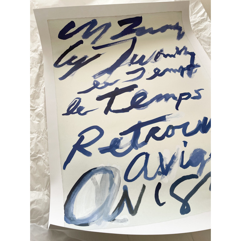 アートポスター サイ・トゥオンブリー エキシビジョンポスター 新品正規品 サイ・トゥオンブリー Cy Twombly レアポスター特注