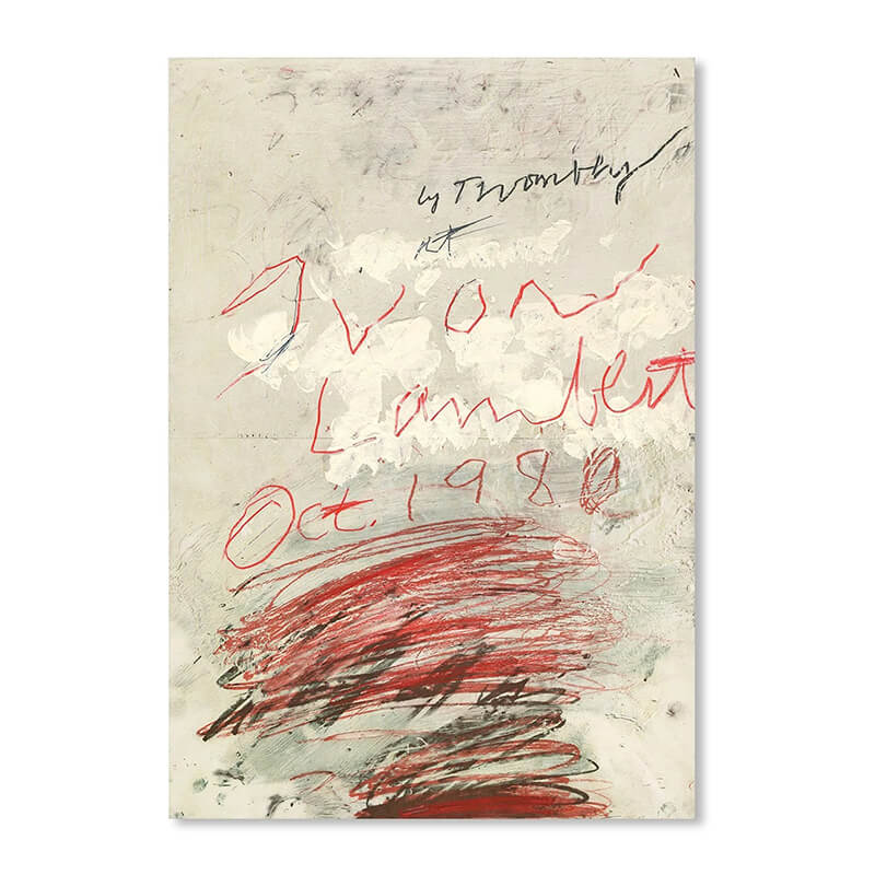 Cy Twombly アートポスター Poster project (1980) 48.3x69.9cm サイ