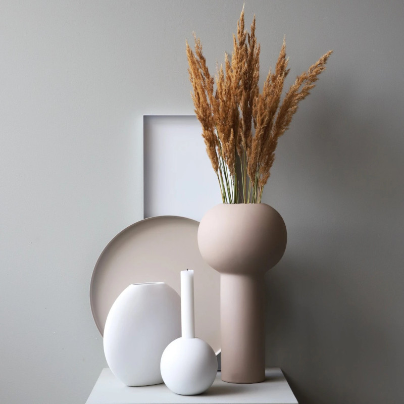 Cooee Design 花瓶 ピラー フラワーベース 32cm サンド おしゃれ 陶器