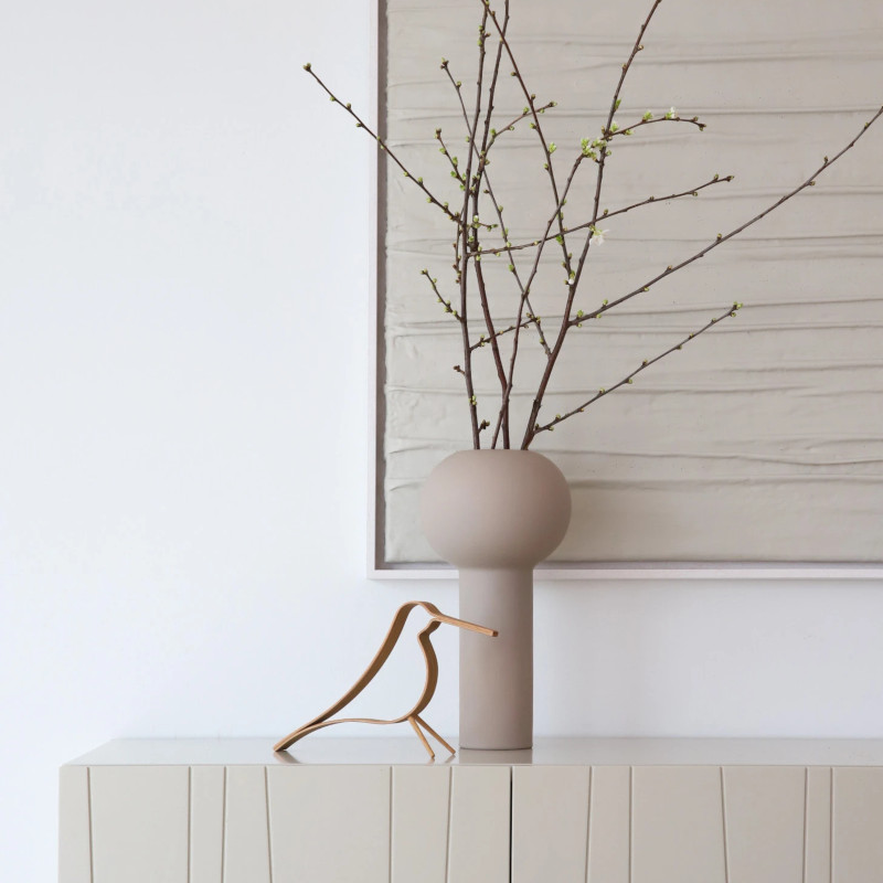 Cooee Design 花瓶 ピラー フラワーベース 32cm サンド おしゃれ 陶器