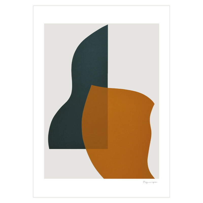 The Poster Club 張札 Overlap 50x70cm 北欧 洒落た インテリア インテリア雑貨 ファインアート アートポスター 50 70 図駒絵 絵 据物 今めかしい Nest デンマーク Cannes Encheres Com