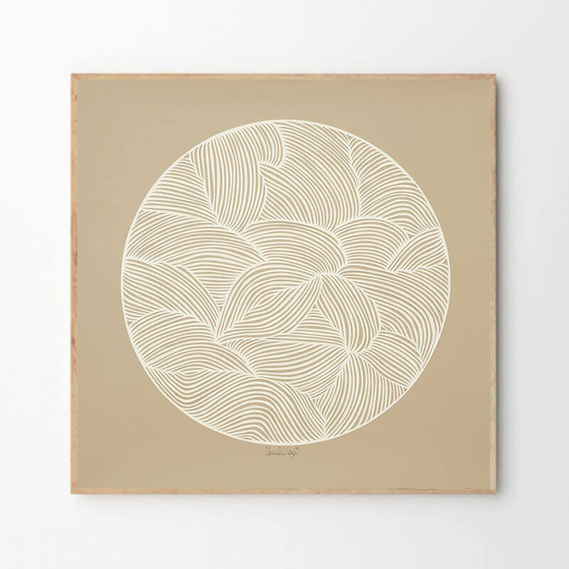 楽天市場】Coco Lapine Design ポスター ブルー タイド 50x70cm 北欧