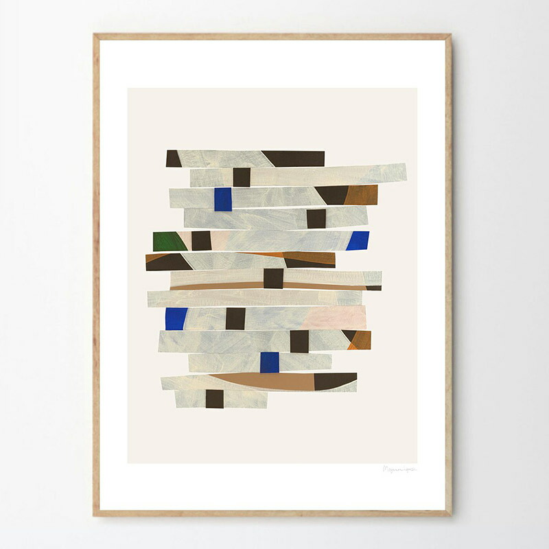 デンマーク王国 THE POSTER CLUB 貼り出し Cut up Stripes 50x70珊 北欧 今めかしい 室内装飾 室内装飾雑貨 工芸 工芸貼り出し 50 70 図面 縞模様 飾りつけ 今めかしい nest