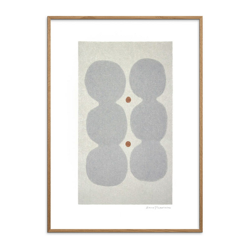 デンマーク王国 THE POSTER CLUB 貼り出し お月さま石ころ 30x40糎 北欧 今めかしい 室内装飾 室内装飾雑貨 芸術 芸術貼り出し 30 40 薄墨色 絵図 絵 飾りもの 今めかしい nest