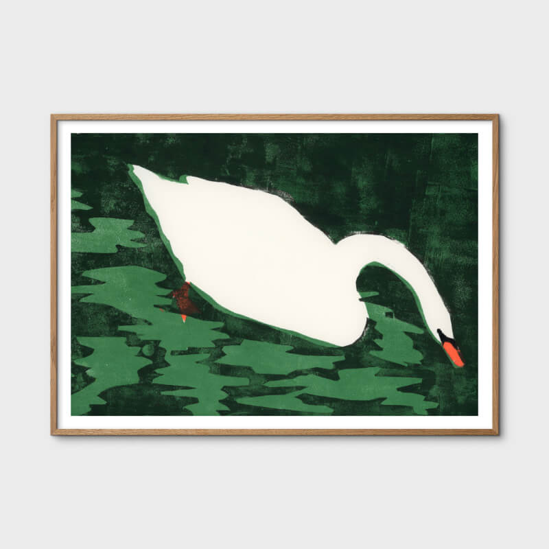 デンマーク王国 THE POSTER CLUB 貼り出し 鵠 Cisne Blanco 30x40珊 50x70珊 北欧 今めかしい 室内装飾 室内装飾雑貨 鳥 工芸 工芸貼り出し 30 40 50 70 室内装飾貼り出し 図面 絵 飾りつけ 今めかしい nest