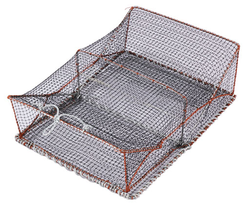 楽天市場】魚の捕獲に！あなご網 NEWスプリング もんどり90cm かに