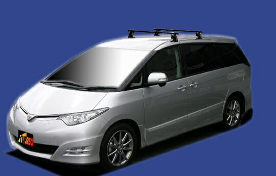 TOYOTA エスティマ ルーフレール ブラック 2本セット gyouhan-shop_g0714060000027