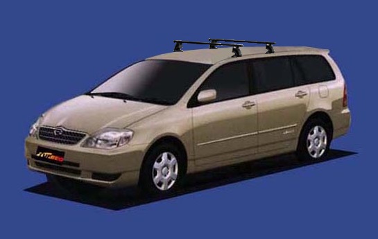 ☆TUFREQシステムキャリア カローラフィールダー ZZE123G/CE121G ルーフレール無車用 ベースキット1台分