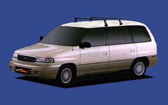 ☆TUFREQシステムキャリア ＭＰＶ LV5W/LVEW ルーフレール無車用 ベースキット1台分