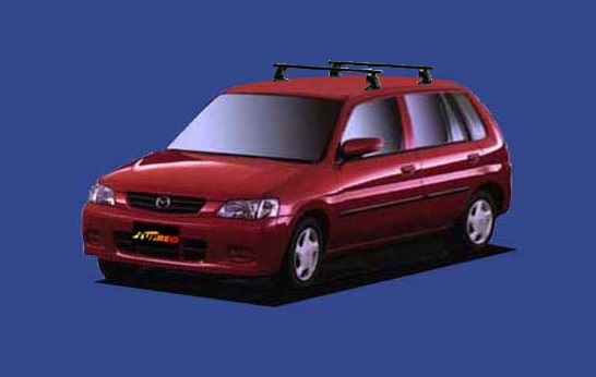 ☆TUFREQシステムキャリア デミオ DW3W/DW5W ルーフレール無車用 ベースキット1台分