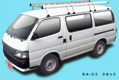 ◆ROCKYルーフキャリアSAシリーズ ハイエース/レジアスエースバン RZH124B/RZH112K/RZH110G 標準ルーフ SA-03(2)|NET部品館