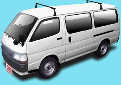 ◆ROCKYルーフキャリアSGRシリーズ ハイエース/レジアスエースバン KZH126G/KZH132V/KZH138V 標準ルーフロングボディ SGR-11