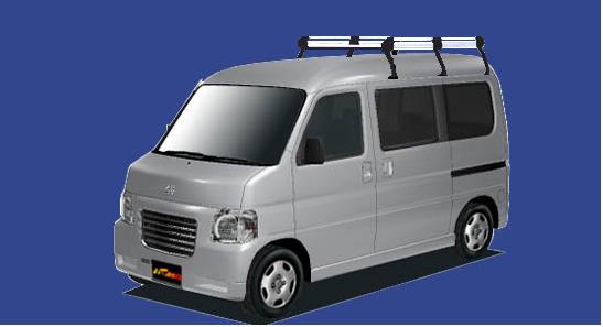 ■TUFREQ ルーフキャリア バモスホビオ HM3/HM4/HJ1/HJ2用/Hシリーズ 長さ:ミドル HH234B+|NET部品館